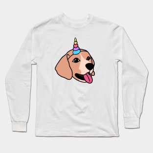 Cute Animal Unicorn Dog Long Sleeve T-Shirt